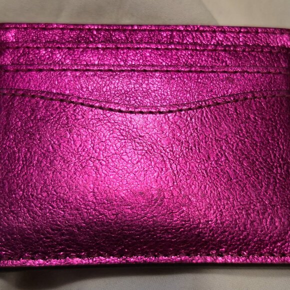 Kate Spade, Card Holder Wallet, Hot Pink Metallic, 6 slots, Candy Shop, Limtd Ed - Picture 4 of 4